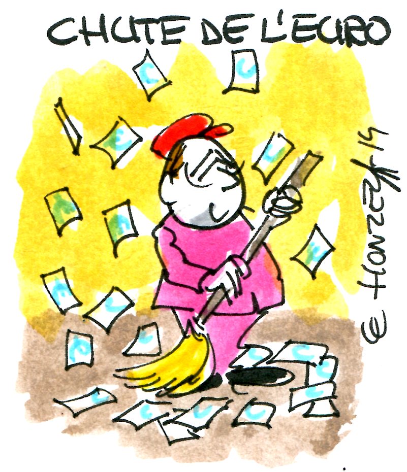 chute de l'euro rené le honzec