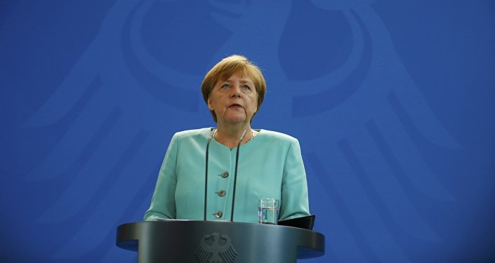 German Chancellor Angela Merkel gives a statement in Berlin, Germany, June 24, 2016, after Britain voted to leave the European Union in the EU BREXIT referendum.