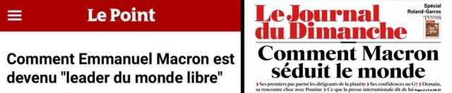 macron séduit le monde